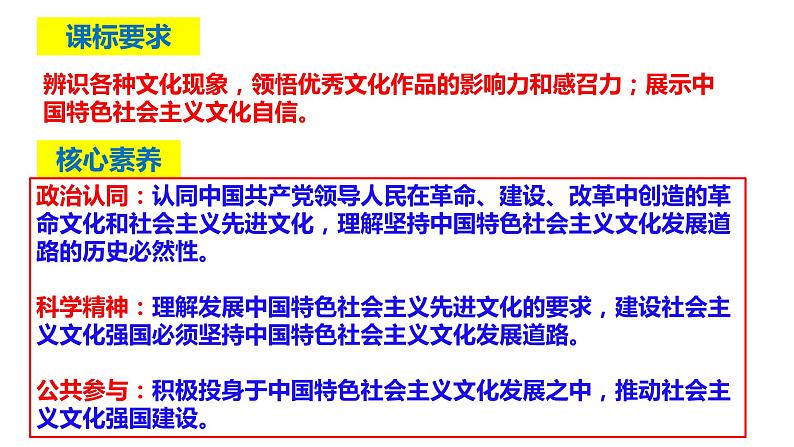 9.1文化发展的必然选择 课件-2021-2022学年高中政治统编版必修四哲学与文化 (6)02