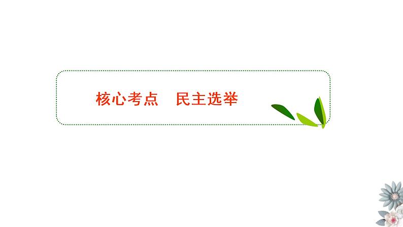 专题二 我国公民的政治参与 课件-2023届高考政治一轮复习人教版必修二政治生活06