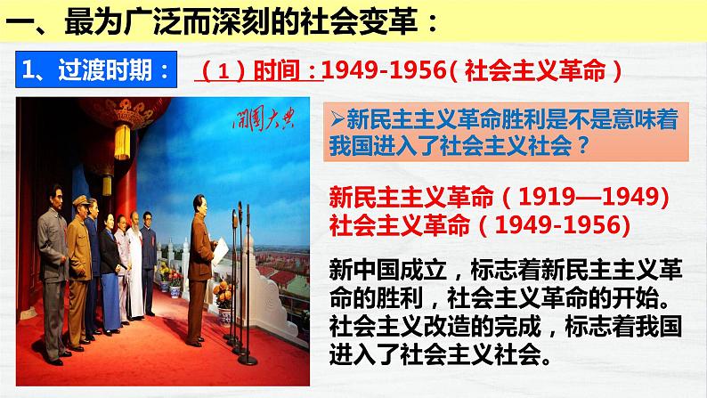 2.2 社会主义制度在中国的确立 课件-2022-2023学年高中政治统编版必修一中国特色社会主义第6页