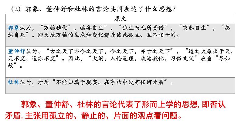 综合探究 坚持唯物辩证法 反对形而上学 课件-2022-2023学年高中政治统编版必修四哲学与文化第6页