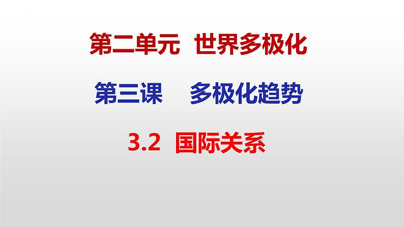 3.2 国际关系课件-2022-2023学年高中政治统编版选择性必修一当代国际政治与经济第2页