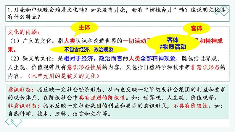 7.1 文化的内涵与功能  课件-2022-2023学年高中政治统编版必修四哲学与文化04