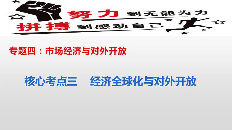 经济全球化与对外开放 课件-2022届高考政治二轮复习第1页