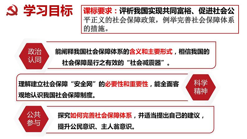 4.2 我国的社会保障 课件  高中政治人教部编版 必修2第4页