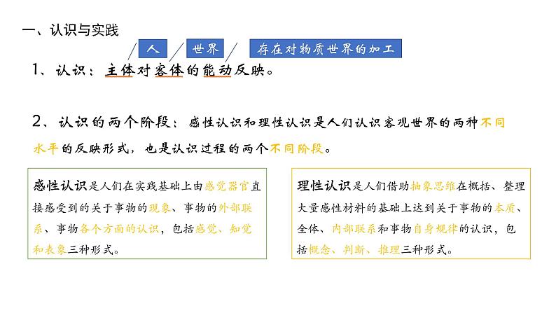 4.1 人的认识从何而来 课件 高中政治人教部编版必修407