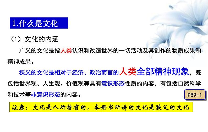 7.1 文化的内涵与功能 课件 高中政治人教部编版必修405