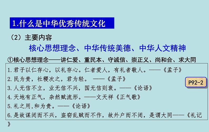 7.2 正确认识中华传统文化 课件 高中政治人教部编版必修405