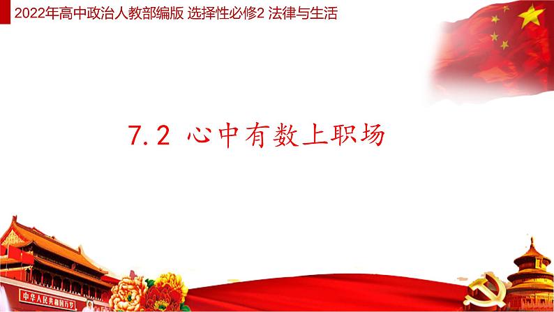 7.2 心中有数上职场 课件  高中政治人教部编版选择性必修201