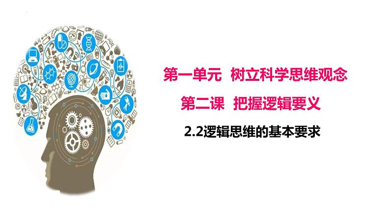 2.2逻辑思维的基本要求 课件-2022-2023学年高中政治统编版选择性必修三逻辑与思维01