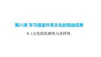 高中政治 (道德与法治)人教统编版必修4 哲学与文化文化的民族性与多样性课前预习课件ppt