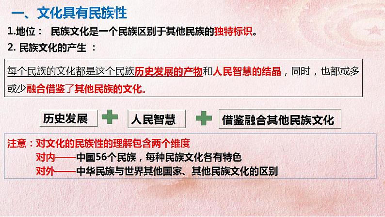 8.1 文化的民族性与多样性 课件-2022-2023学年高中政治统编版必修四哲学与文化06