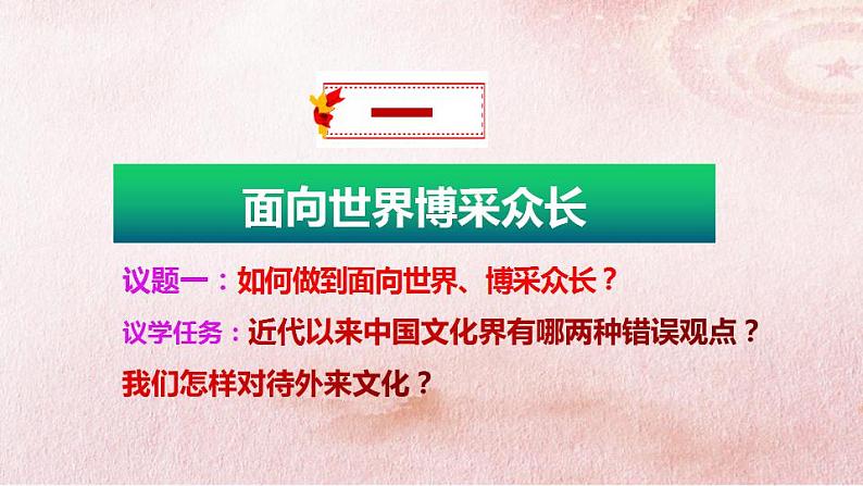 8.3正确对待外来文化 课件-2022-2023学年高中政治统编版必修四哲学与文化02