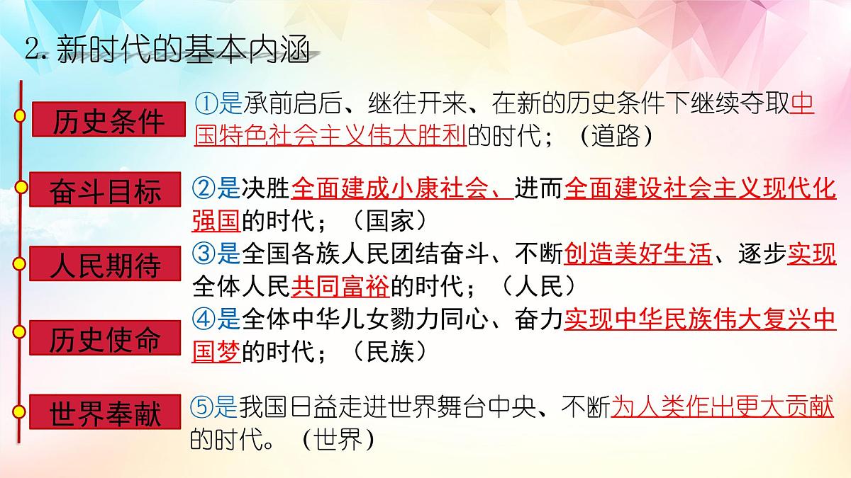 高中思想政治统编版必修1 中国特色社会主义 4.1 中国特色社会主义进入新时代 课件第7页