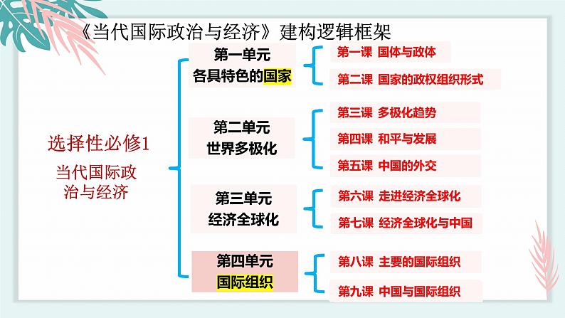 8.1日益重要的国际组织 课件 高中政治选择性必修一  当代国际政治与经济01