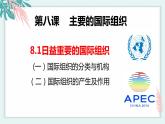 8.1日益重要的国际组织 课件 高中政治选择性必修一  当代国际政治与经济