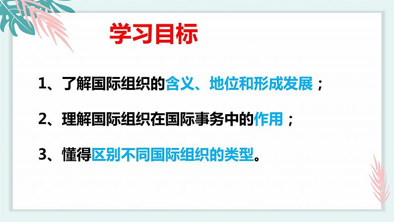 8.1日益重要的国际组织 课件 高中政治选择性必修一  当代国际政治与经济03