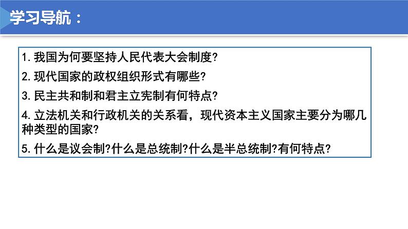 1.2国家的政权组织形式  课件 高中政治选择性必修一  当代国际政治与经济第2页