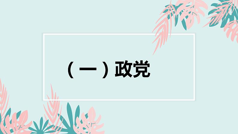 1.3政党和利益集团 课件 高中政治选择性必修一  当代国际政治与经济第6页