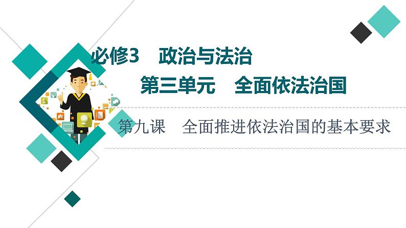 高考思想政治一轮总复习必修3第3单元第9课全面推进依法治国的基本要求课件01