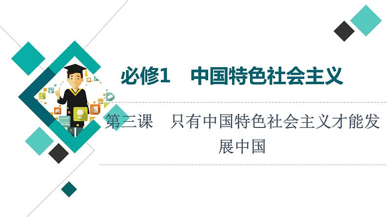 高考思想政治一轮总复习必修1第3课只有中国特色社会主义才能发展中国课件第1页