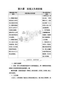 高考思想政治一轮总复习必修4第2单元第6课实现人生的价值学案