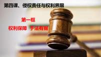 高中政治 (道德与法治)人教统编版选择性必修2 法律与生活权利保障 于法有据多媒体教学ppt课件