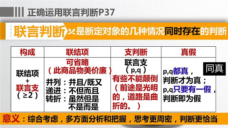 5.3 正确运用复合判断 课件第4页