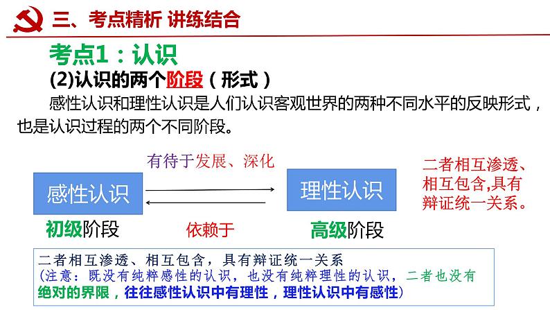 4.1 人的认识从何而来 课件-2023届高考政治一轮复习统编版必修四哲学与文化第7页