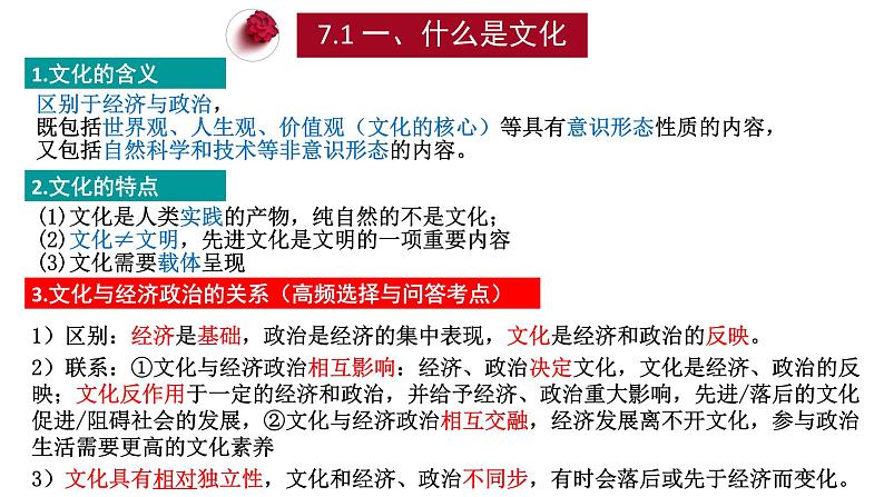 哲学与文化第三单元 文化传承与文化创新 知识框架与重点知识整理课件第3页