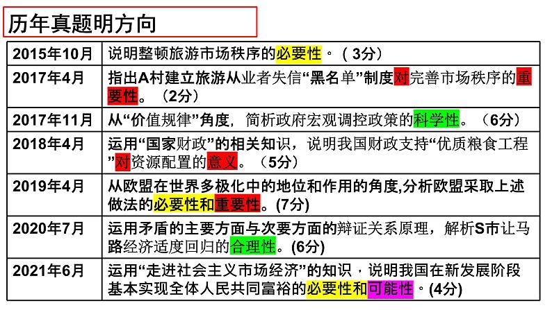 2023届高考政治二轮复习：原因类试题答题技巧探析 课件第2页