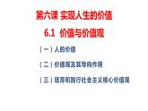 6.1 价值与价值观 课件-2022-2023学年高中政治统编版必修四哲学与文化