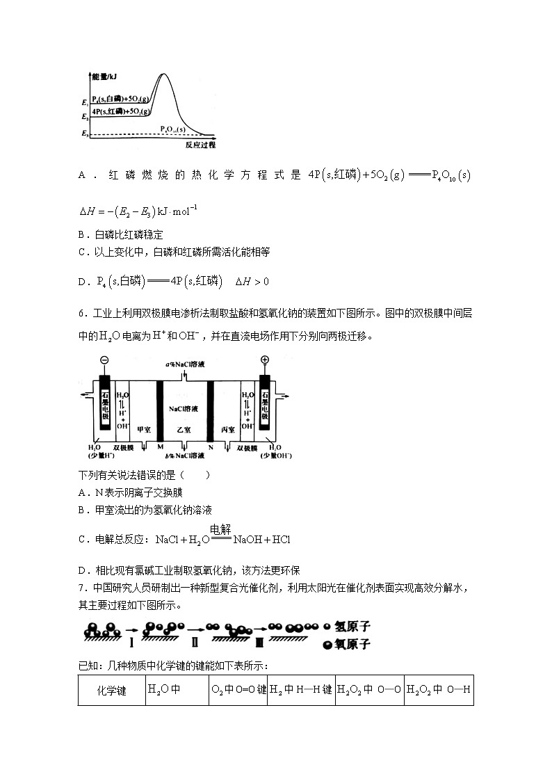 河南省南阳市六校2022-2023学年高二化学上学期第一次月考试题第2页