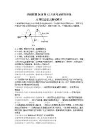 2021卓越联盟高三上学期12月联考文科综合政治试题含答案