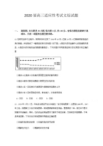 2020上饶横峰中学高三下学期高考适应性考试政治试题含答案