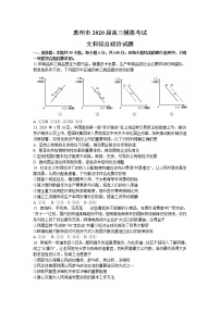 2020惠州高三6月模拟考试文综政治试题含答案