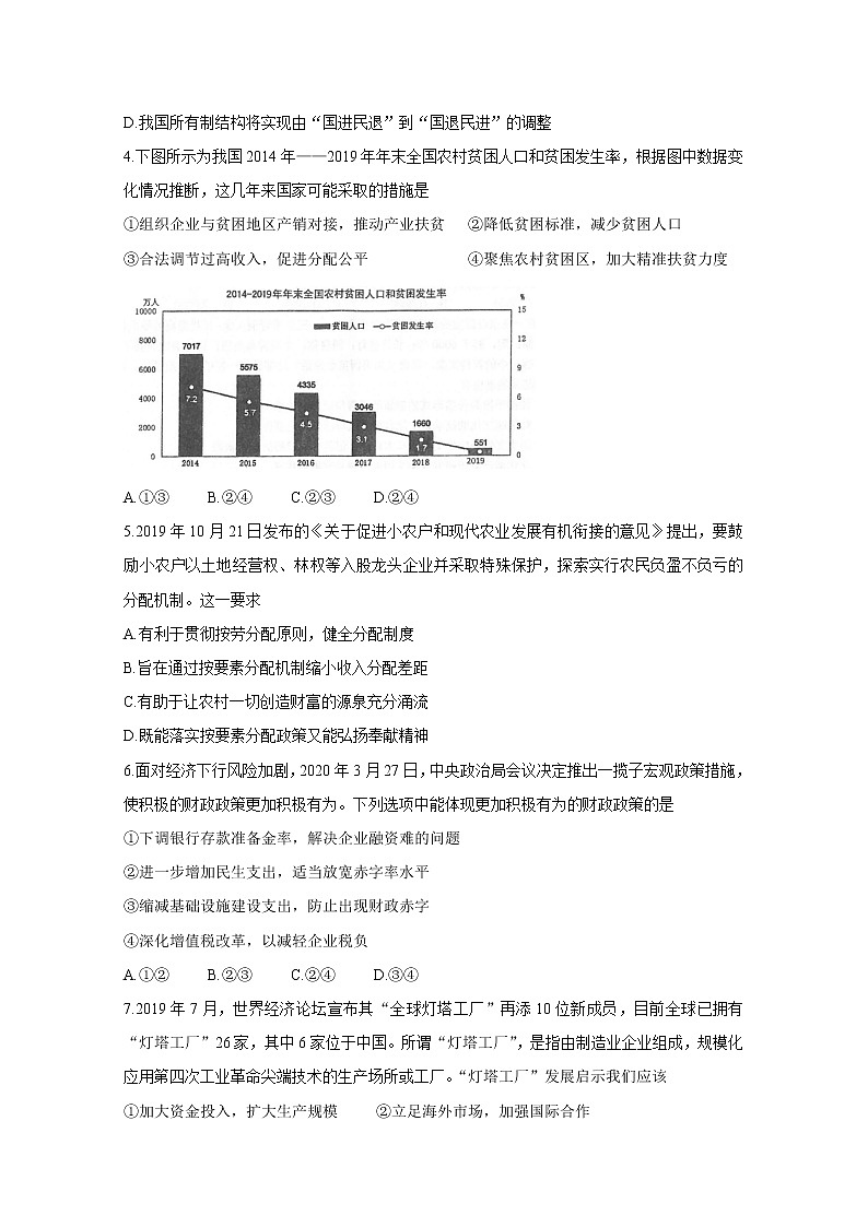 2020常熟高二下学期期中考试　政治（选修）含答案第2页