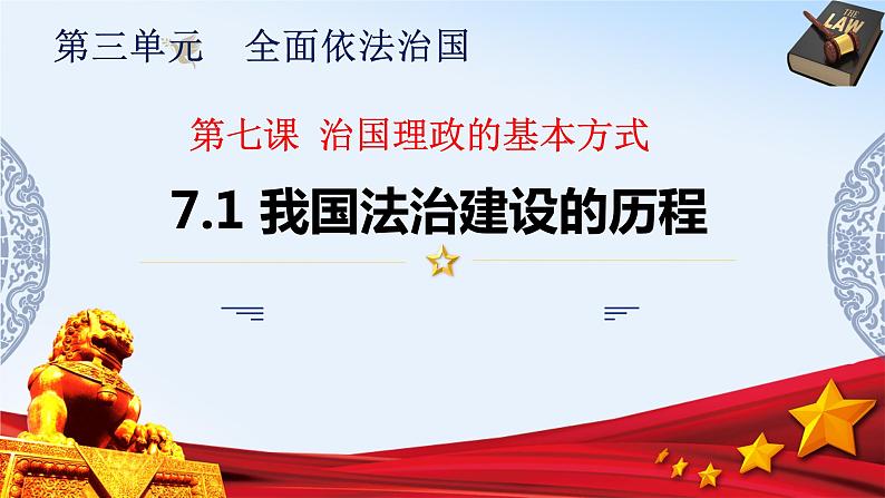 7.1 我国法治建设的历程 课件03