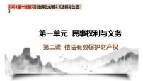 第二课 依法有效保护财产权 课件-2023届高考政治一轮复习统编版选择性必修二法律与生活