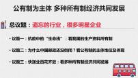 政治 (道德与法治)公有制为主体 多种所有制经济共同发展教课内容ppt课件