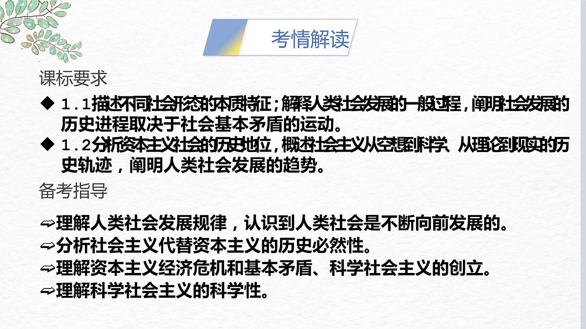 第一课 社会主义从空想到科学、从理论到实践的发展 课件-2023届高考政治一轮复习统编版必修一中国特色社会主义第2页