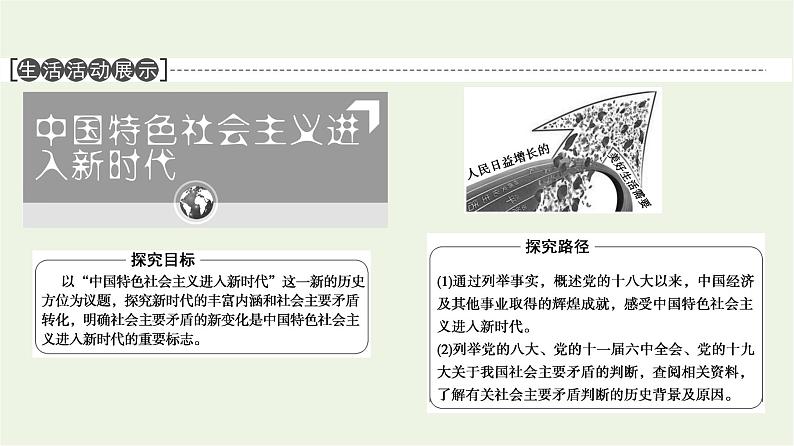 人教统编版高中政治必修1第4课第1框中国特色社会主义进入新时代课件第5页