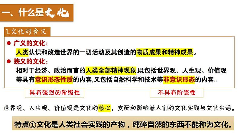 7.1  文化的内涵与功能  课件 -2022-2023学年高中政治统编版必修四哲学与文化06