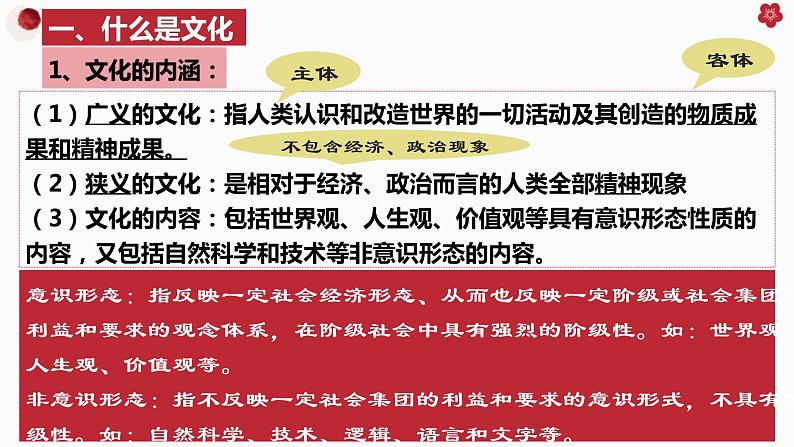 7.1 文化的内涵与功能  课件-2022-2023学年高中政治统编版必修四哲学与文化08