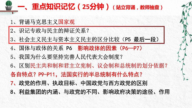 2022年统编版高二下学期选必一《当代国际政治与经济》第一课  国体与政体PPT复习课件第7页