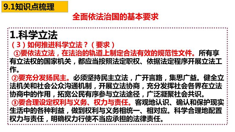 第九课 全面推进依法治国的基本要求 课件-2023届高考政治一轮复习统编版必修三政治与法治第4页