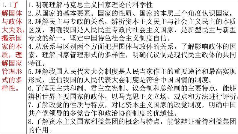 第一课 国体与政体 课件-2023届高考政治一轮复习统编版选择性必修一当代国际政治与经济02