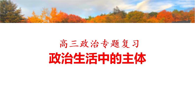 2023届高考政治一轮复习之政治生活的主体课件第3页