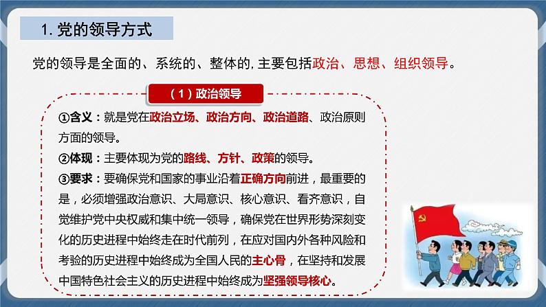 必修3 政治与法治 第三课  坚持和加强党的全面领导 课件05