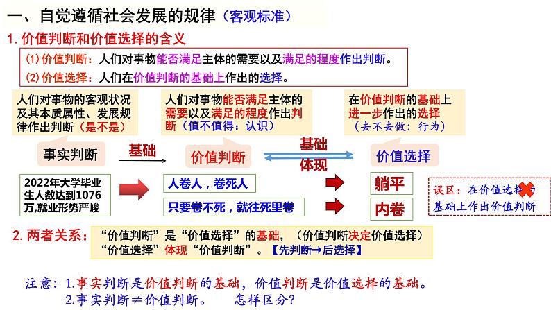 6.2价值判断与价值选择 课件-2022-2023学年高中政治统编版必修四哲学与文化03