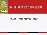 1.2 坚持“两个毫不动摇” 课件-2022-2023学年高中政治统编版必修二经济与社会